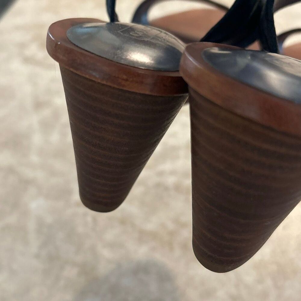 COACH Wedge Black Sandals - Picture 7 of 11